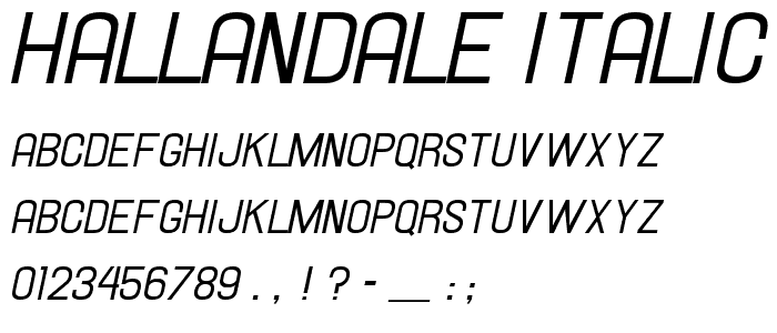 Hallandale Italic JL police