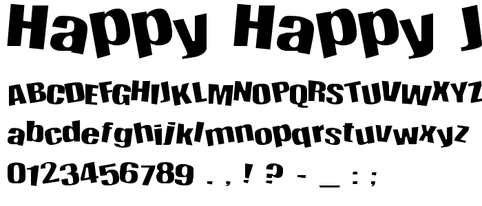 Happy Happy Joy Joy Font : Fancy Distorted : pickafont.com
