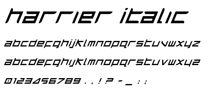 Harrier Italic police