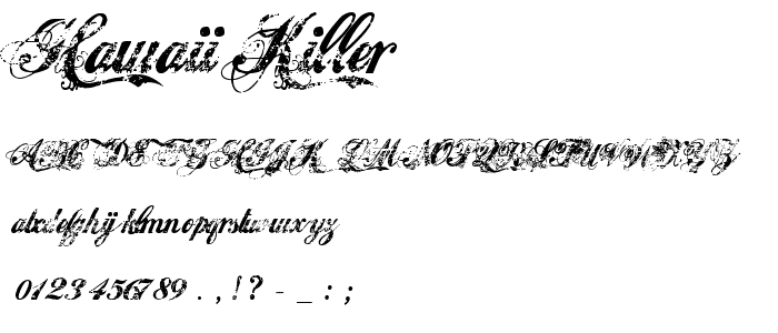 Hawaii Killer font