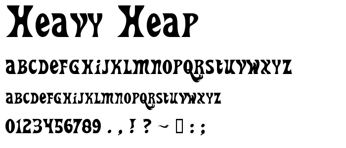 Heavy Heap font