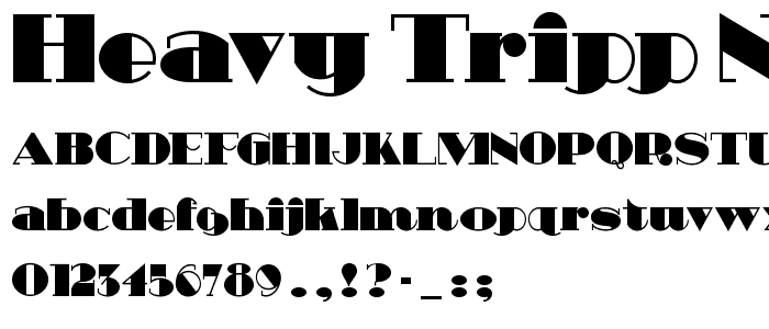 Heavy Tripp NF font