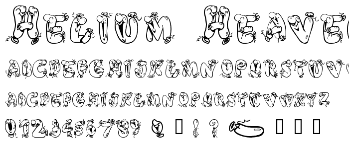 Helium Heaven font