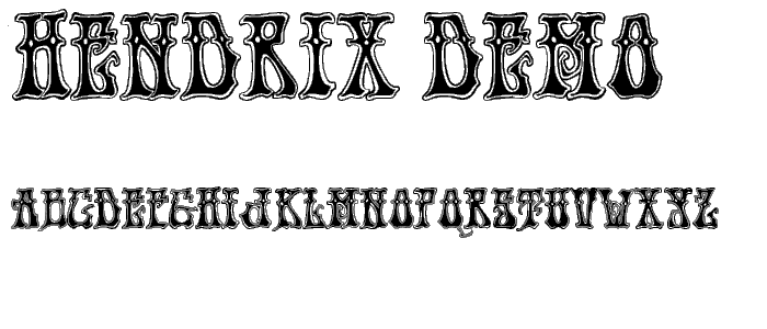 Hendrix Demo font