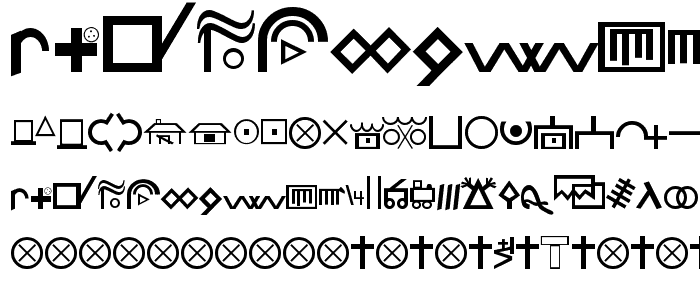 Hobo Signs font