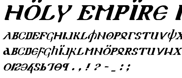 Holy Empire Italic police