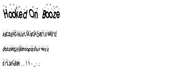 Hooked on Booze font