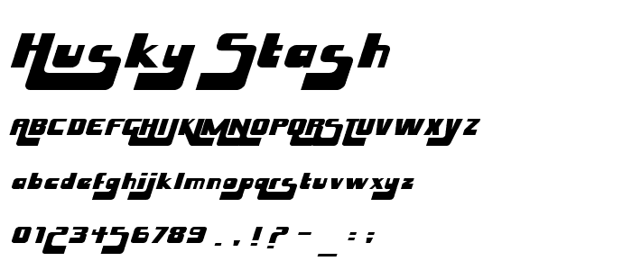 Husky Stash font