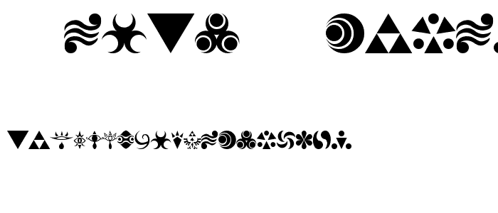 Hylian Symbols font