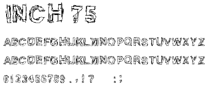 Inch 75 font