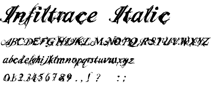 Infiltrace  Italic police