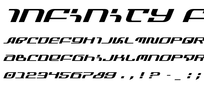 Infinity Formula ExpItalic font