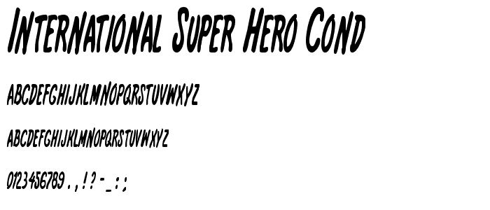 International Super Hero Cond police