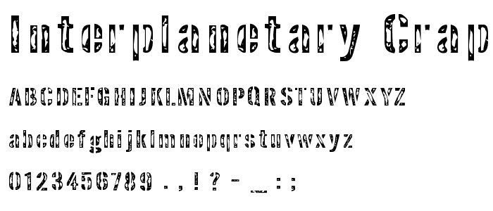 Interplanetary Crap font