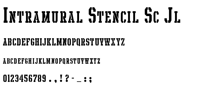 Intramural Stencil SC JL police