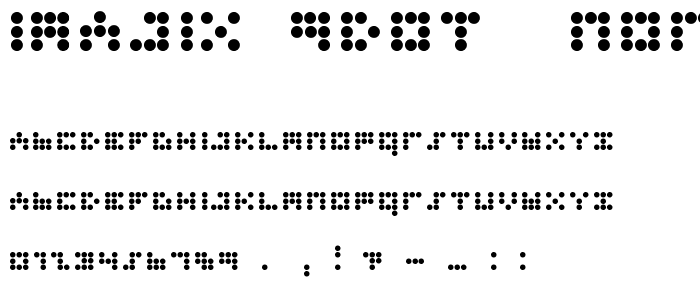 imajix 9dot  Normal font