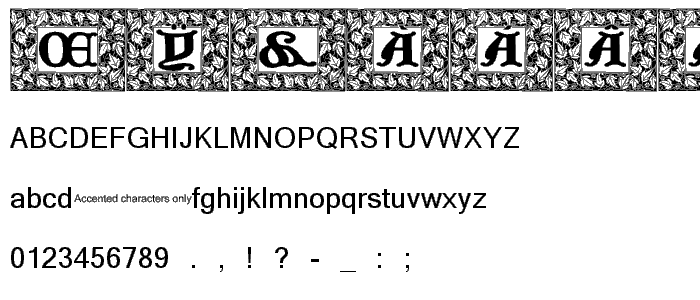 JF Cotswold Accents font