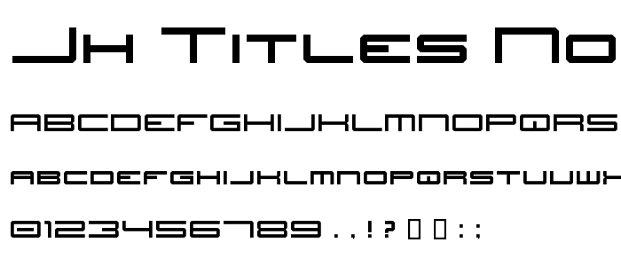 JH_TITLES Nominal font