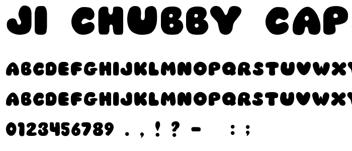 JI Chubby Caps font