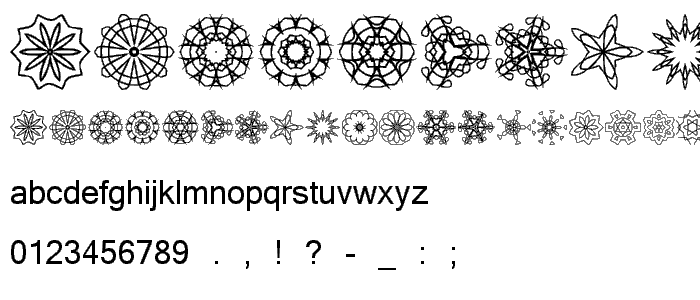 JI Kaleidoscope Bats font