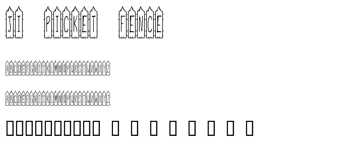 JI Picket Fence font