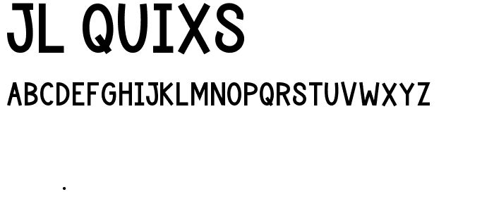 JL Quixs font