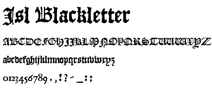 JSL Blackletter police