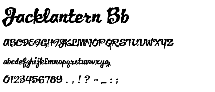 JackLantern BB font