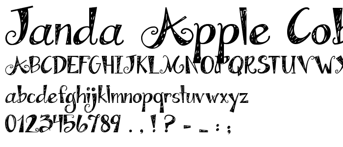 Janda Apple Cobbler font