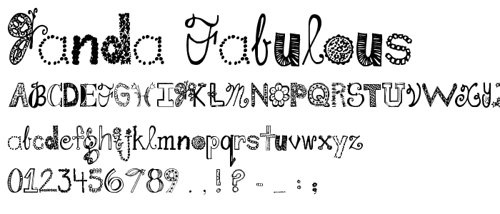 Janda Fabulous font