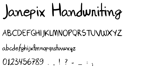 Janepix Handwriting police