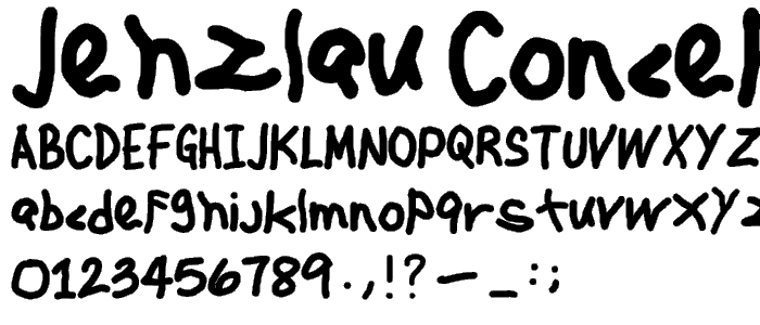 Jehzlau Concepts font