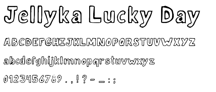 Jellyka Lucky Day font