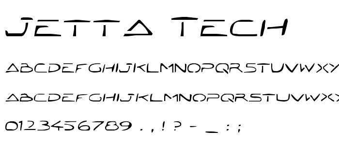 Jetta Tech font