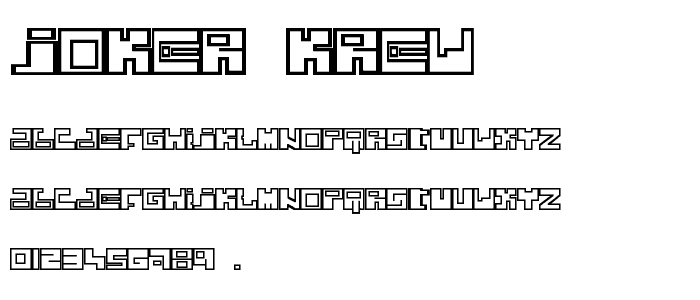 Joker Krew font