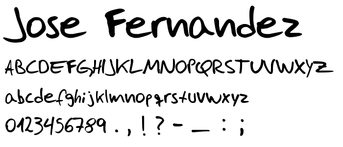 Jose Fernandez font