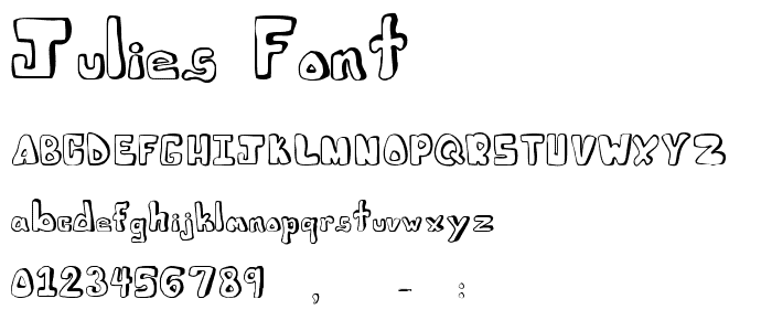 Julies Font font