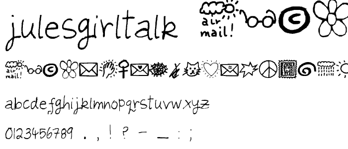 julesgirltalk Regular font