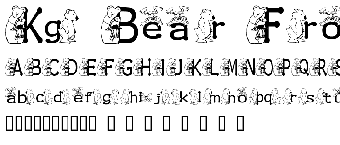 KG BEAR_FROG font