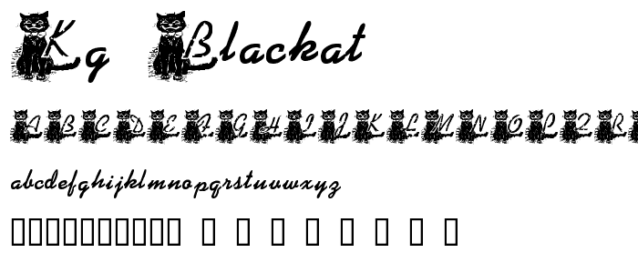 KG BLACKAT font