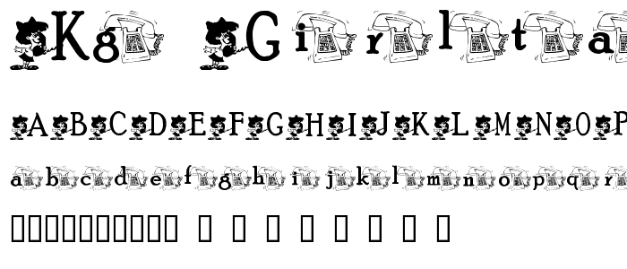 KG GIRLTALK font