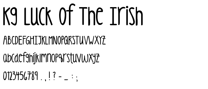 KG Luck of the Irish font