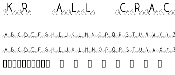 KR All Cracked Up font