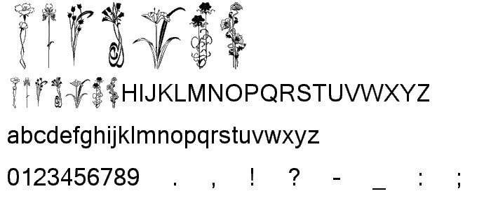 KR Classic Fleur 2 font