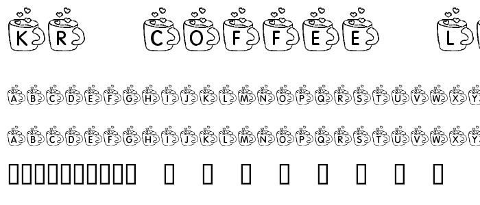 KR Coffee Love font