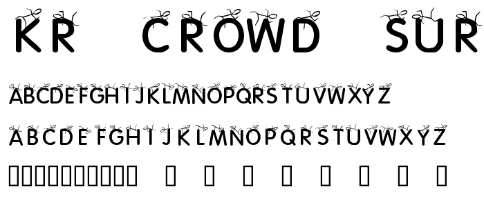 KR Crowd Surfer font