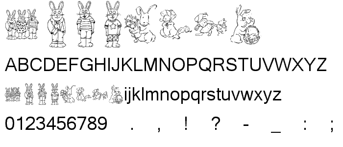 KR Easter Dings font