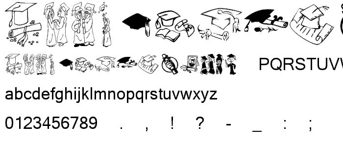 KR Grads 2002 font