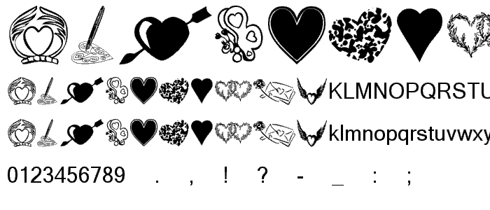 KR Heartily font