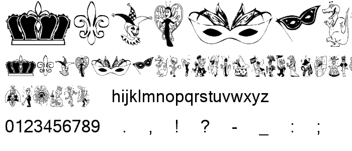 KR Mardi Gras font